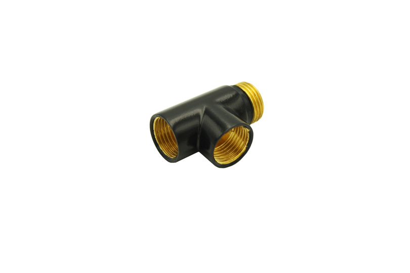 TEE 1/2" TO THE BATHROOM HEATER BLACK (TR1/2B)